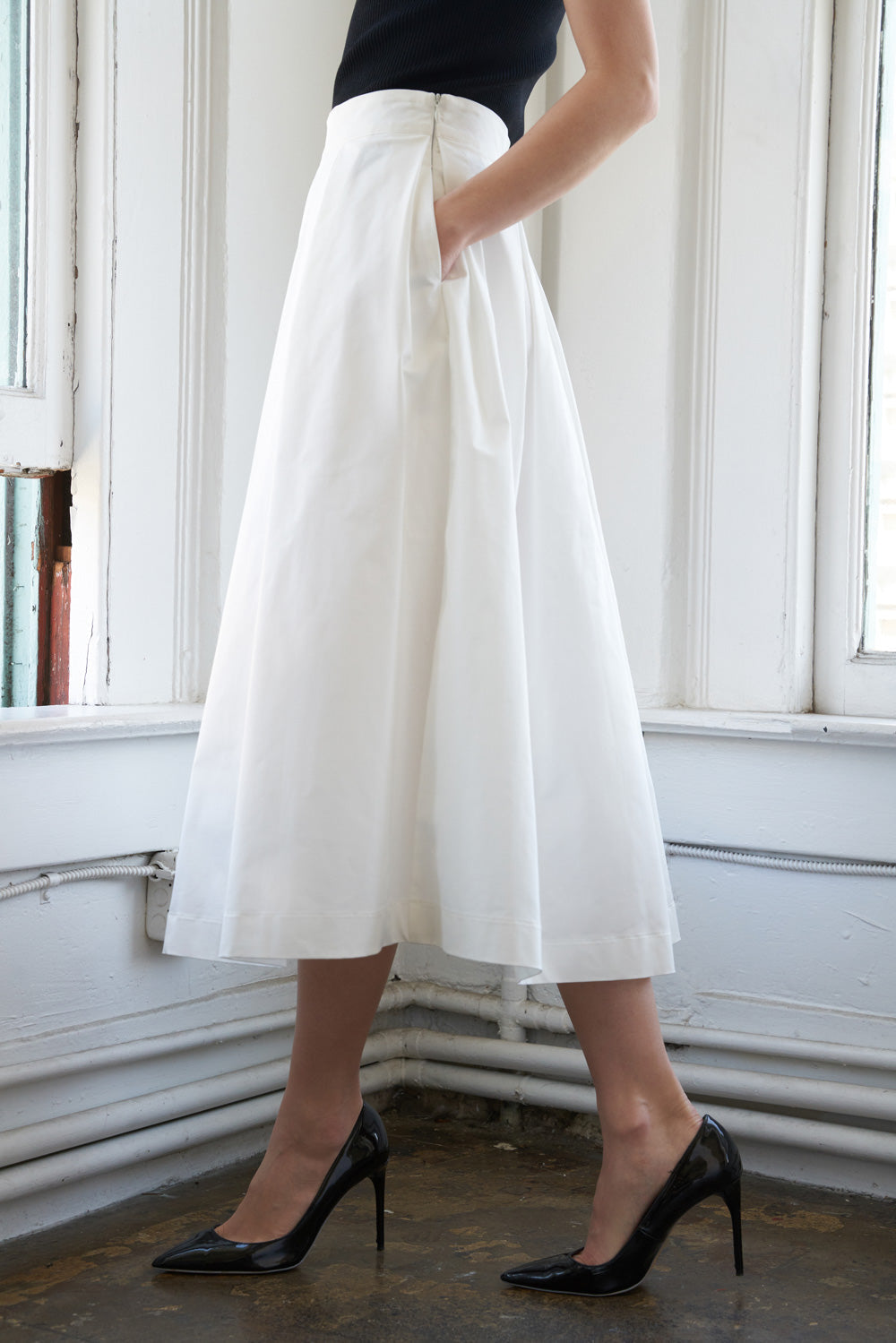 LOVE OF MINE WOVEN MIDI SKIRT Flying Tomato